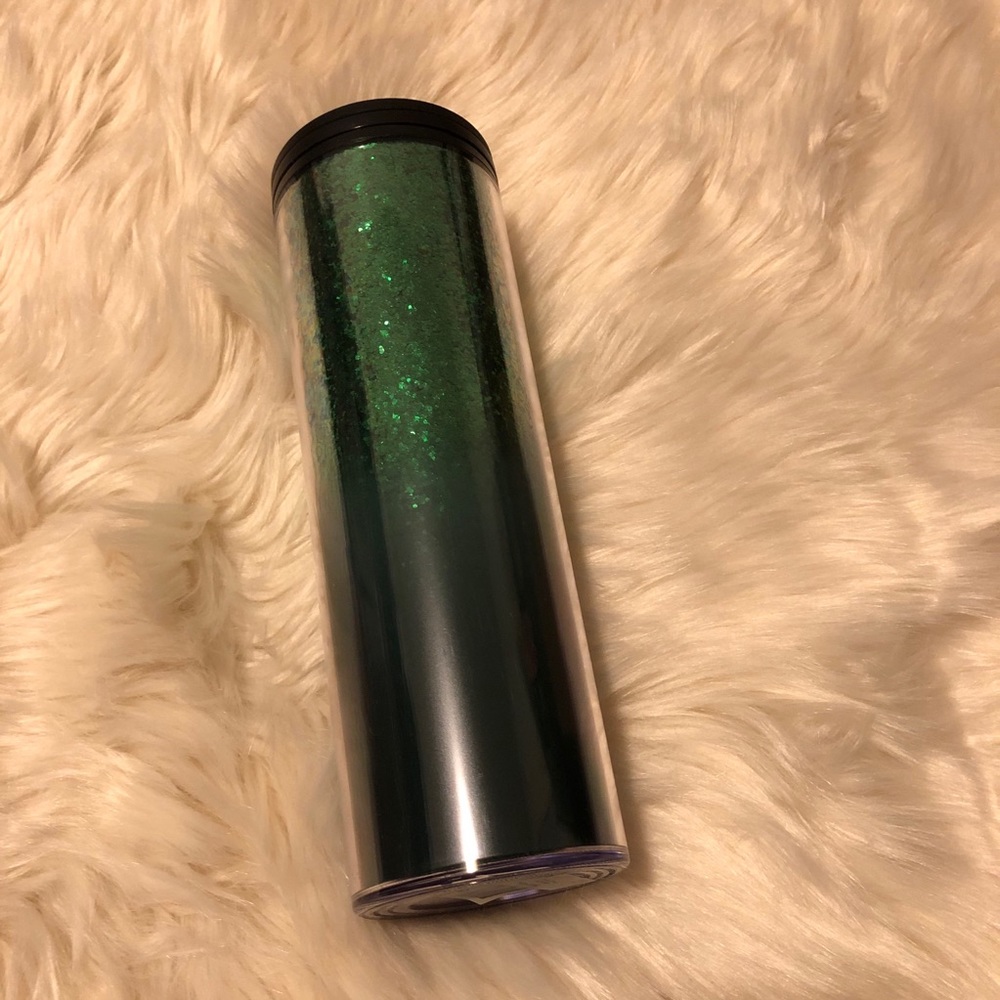 ☀️NEW Starbucks Coffee Tumbler Hot/Cold Green Glitter